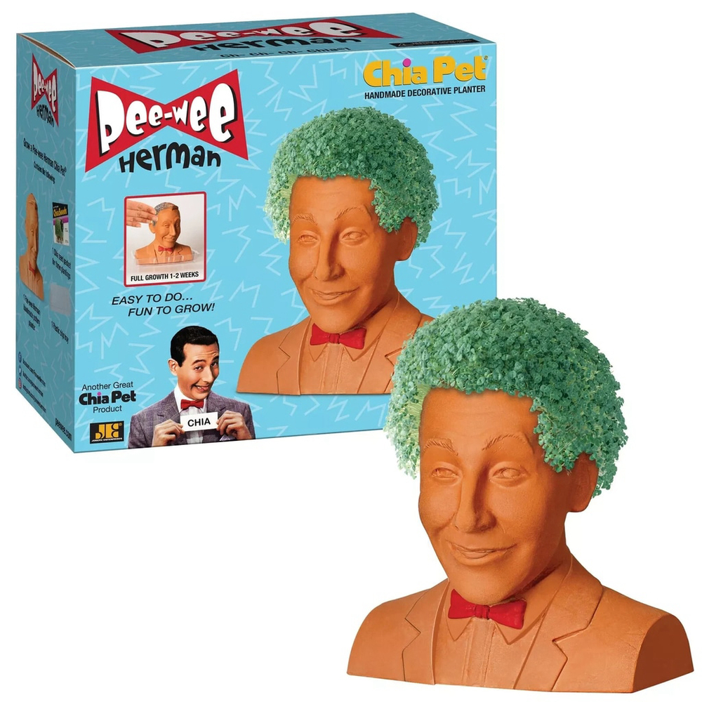 Pee-Wee Herman Chia Pet Handmade Decorative Planter New